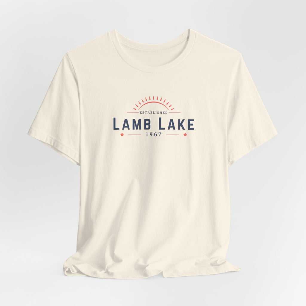 Lamb Lake Tee – Retro Lakeside Graphic T-Shirt