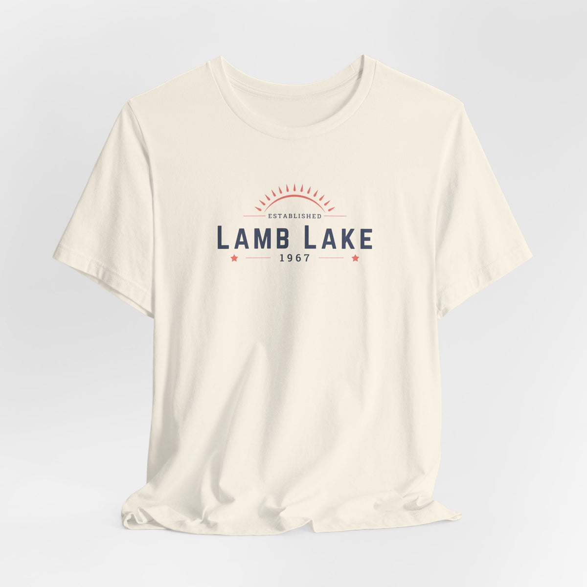 Lamb Lake Tee – Retro Lakeside Graphic T-Shirt