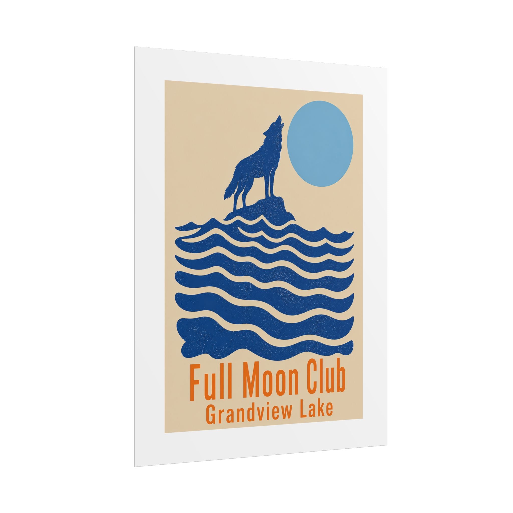 Full Moon Club Grandview Lake Poster