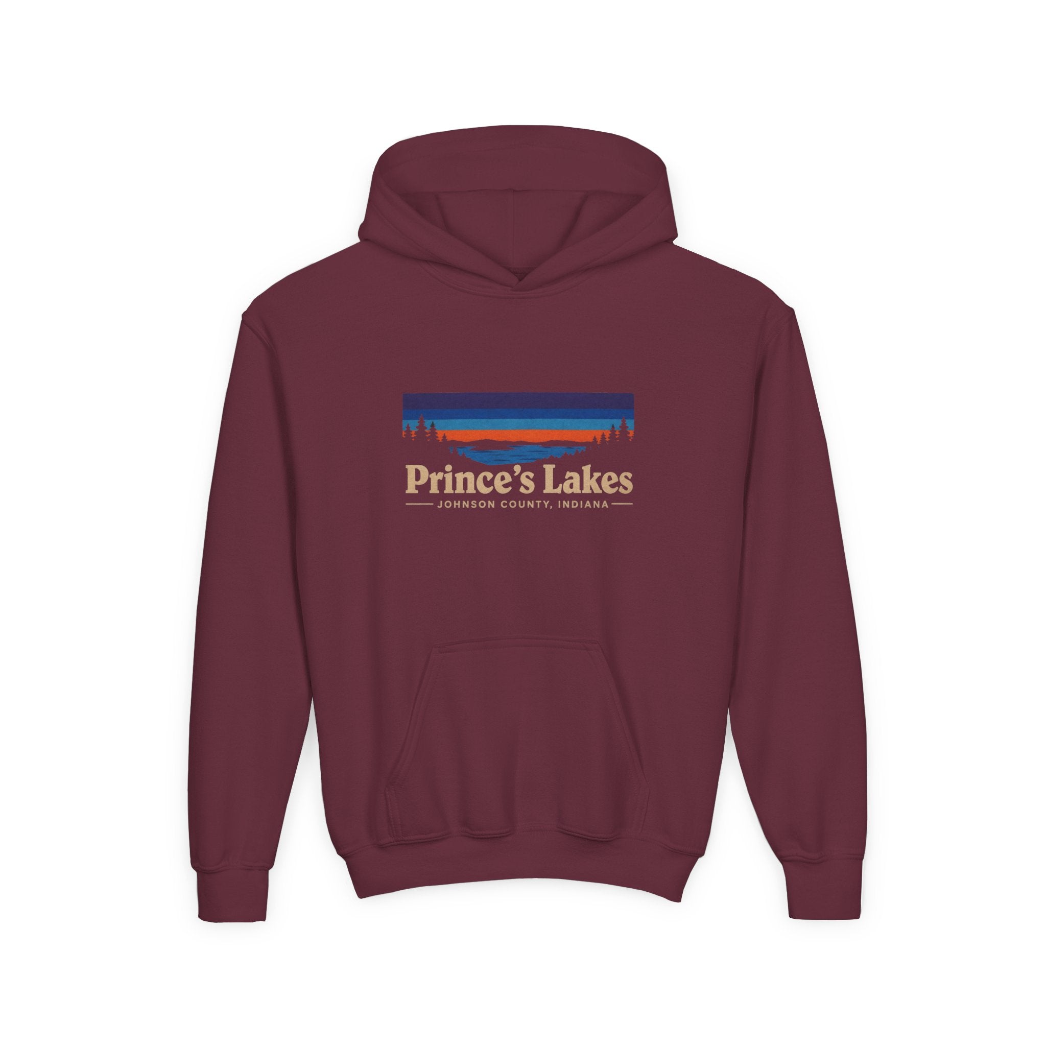 Youth Hoodie - Prince's Lakes Sunset Logo