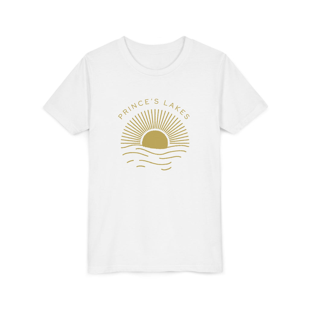 Youth Tee — 'Prince's Lakes' Golden Hour Sunset Kids T-Shirt