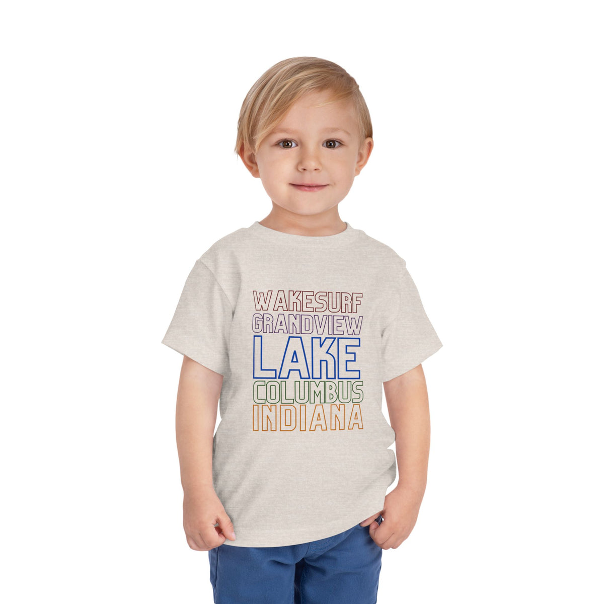 Grandview Lake Columbus Indiana Toddler Tee — Wakesurf Grandview Summer Shirt