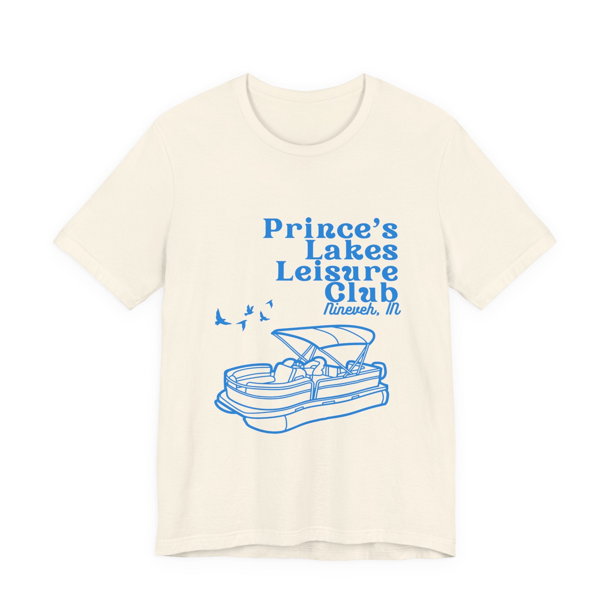 Lake Club Pontoon Boat Tee – "Prince's Lakes Leisure Club" Vintage Boating T-Shirt