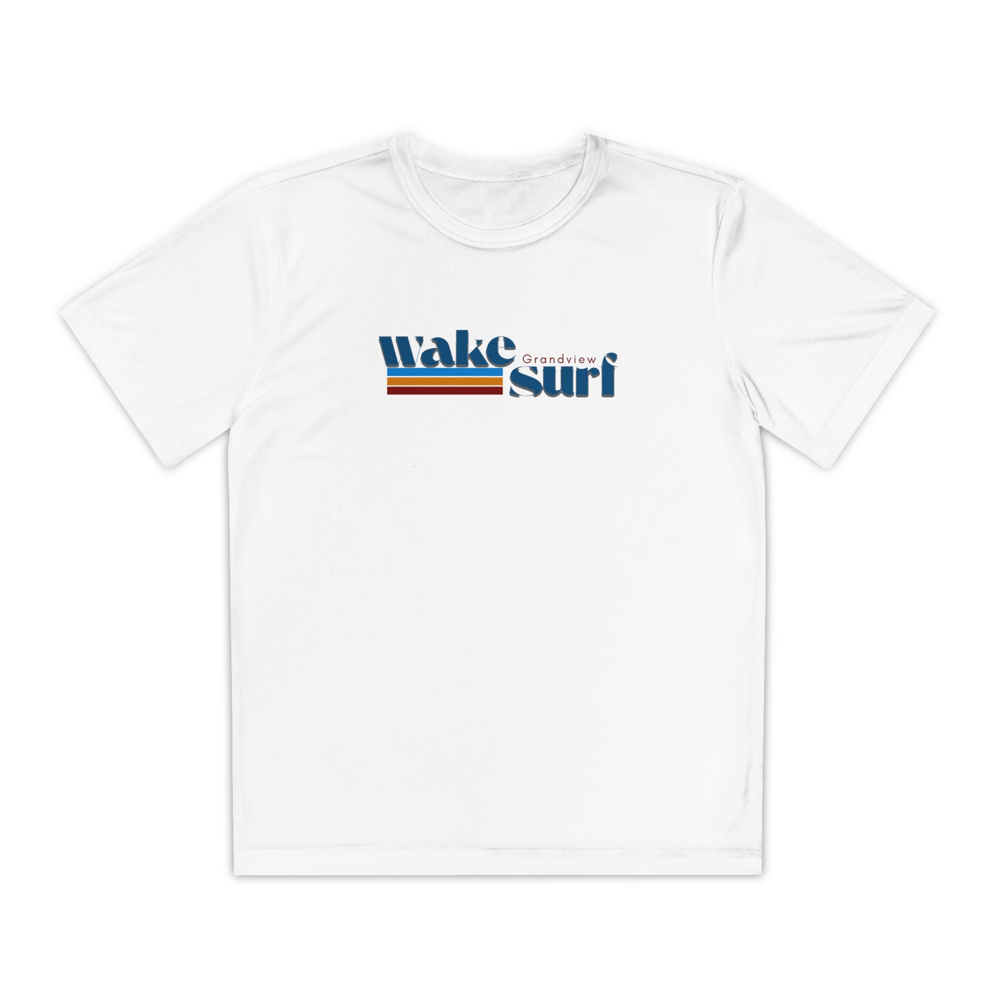 Youth Wake Surf Grandview Tee – Retro Striped Wake Surfing Shirt