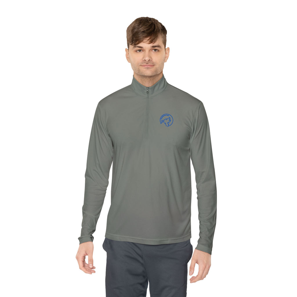 Grandview Quarter-Zip Pullover — Full Moon Club Branded Live Wolf Design
