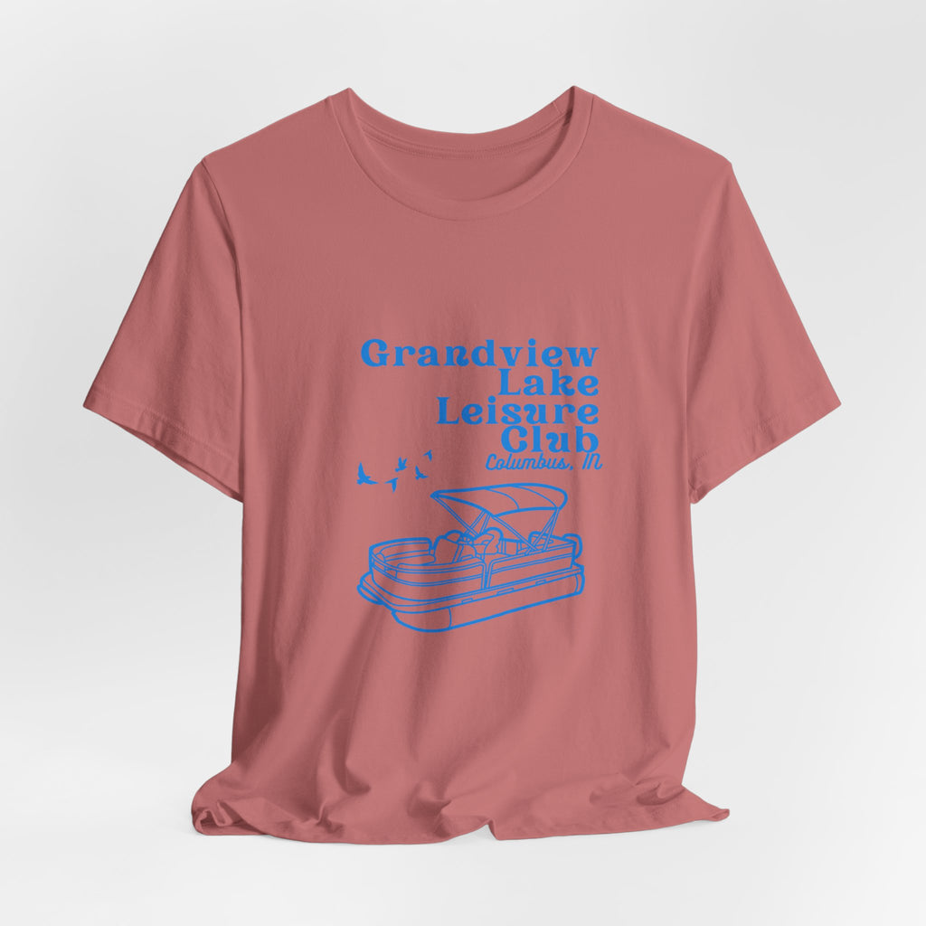 Pontoon Tee – "Grandview Lake Leisure Club" Vintage Boating T-Shirt
