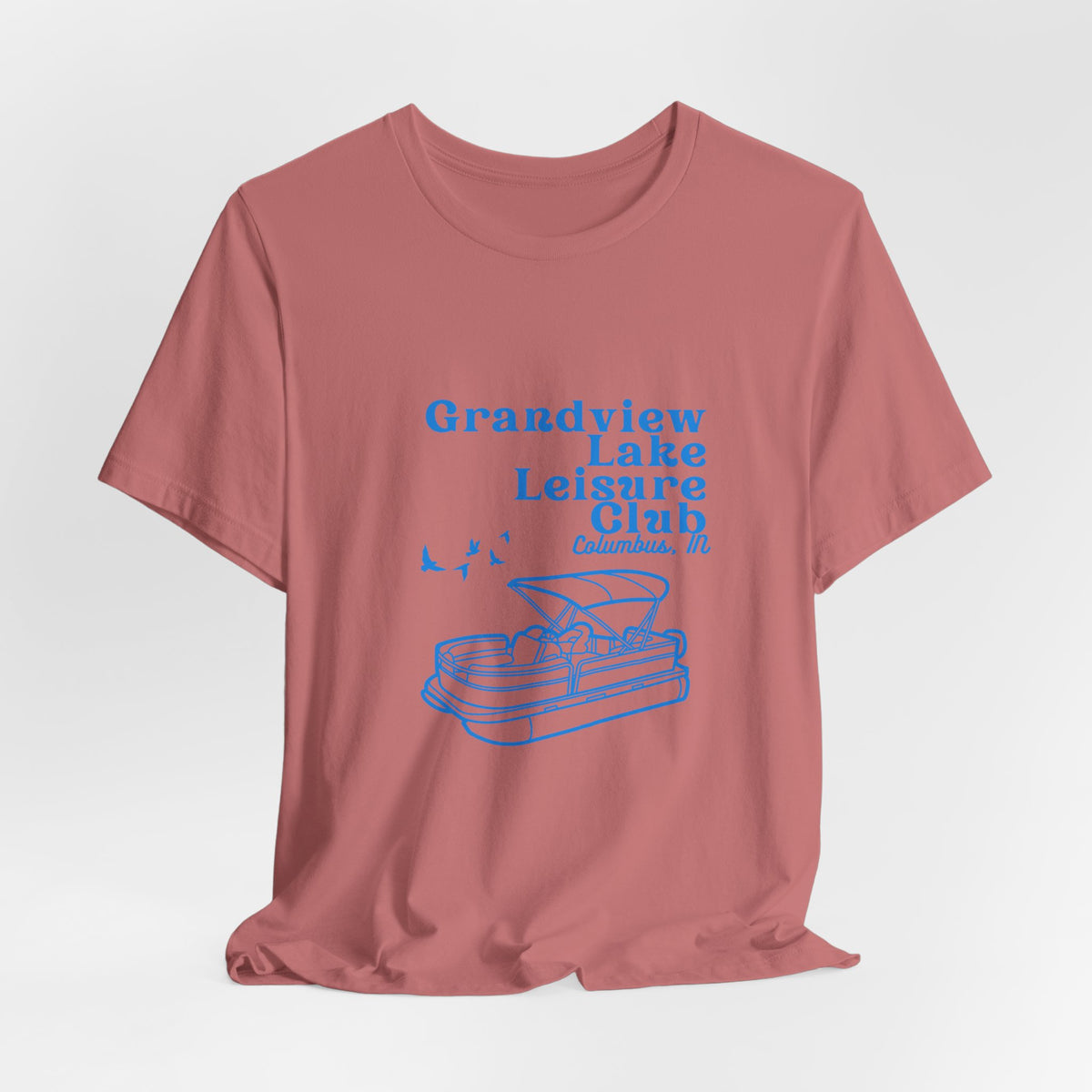 Pontoon Tee – "Grandview Lake Leisure Club" Vintage Boating T-Shirt