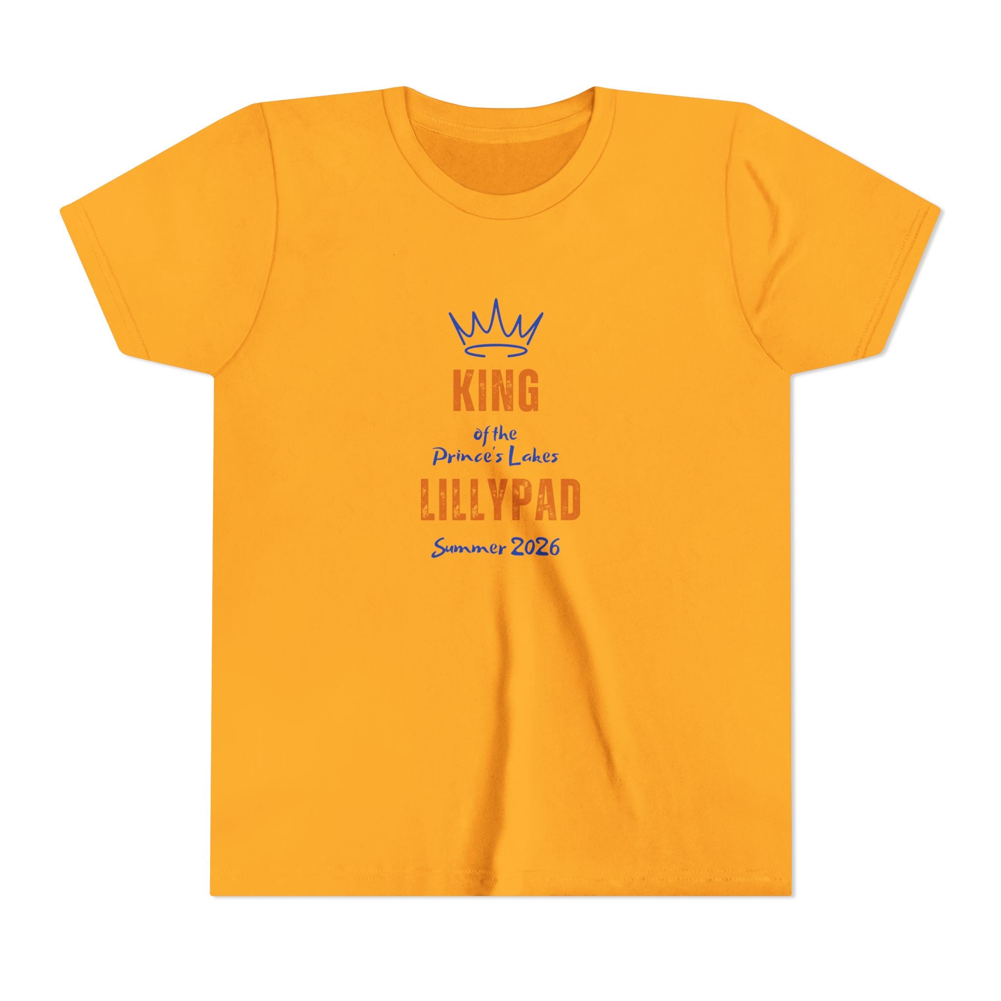 King of the Princess Lake Lillypad Youth Tee — Cute Summer 2026 Kids Shirt
