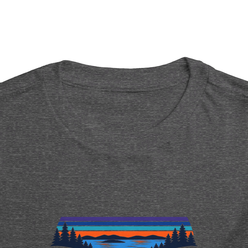 Toddler Tee - "Grandview Lake" Retro Sunset Graphic