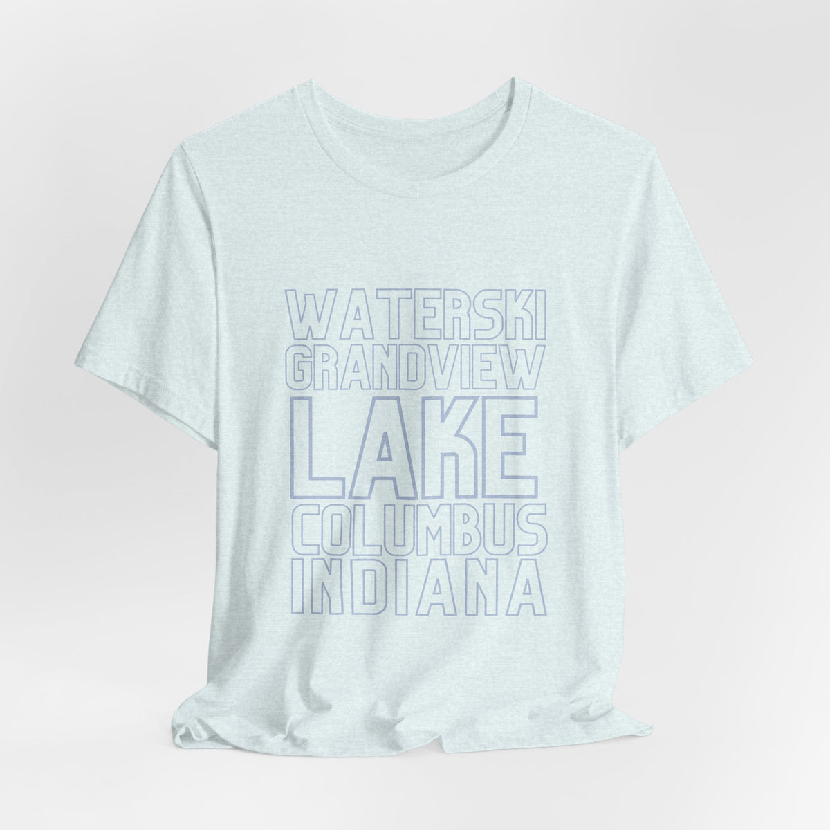 Grandview Lake Columbus Indiana Waterski Tee — Vintage Beach Town T‑Shirt