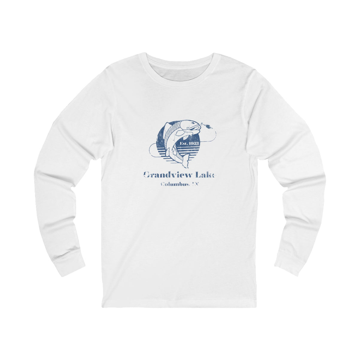 Vintage Faded Grandview Fishing Long Sleeve Tee