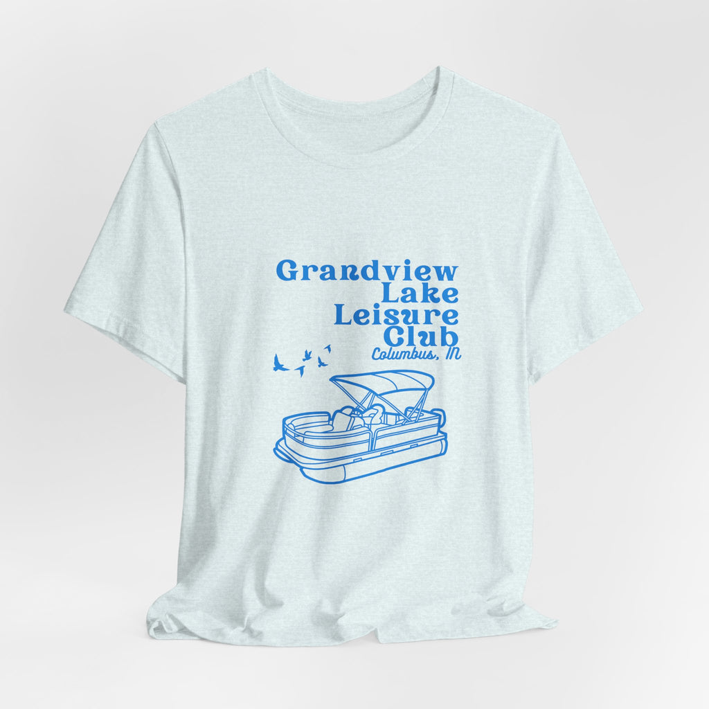 Pontoon Tee – "Grandview Lake Leisure Club" Vintage Boating T-Shirt