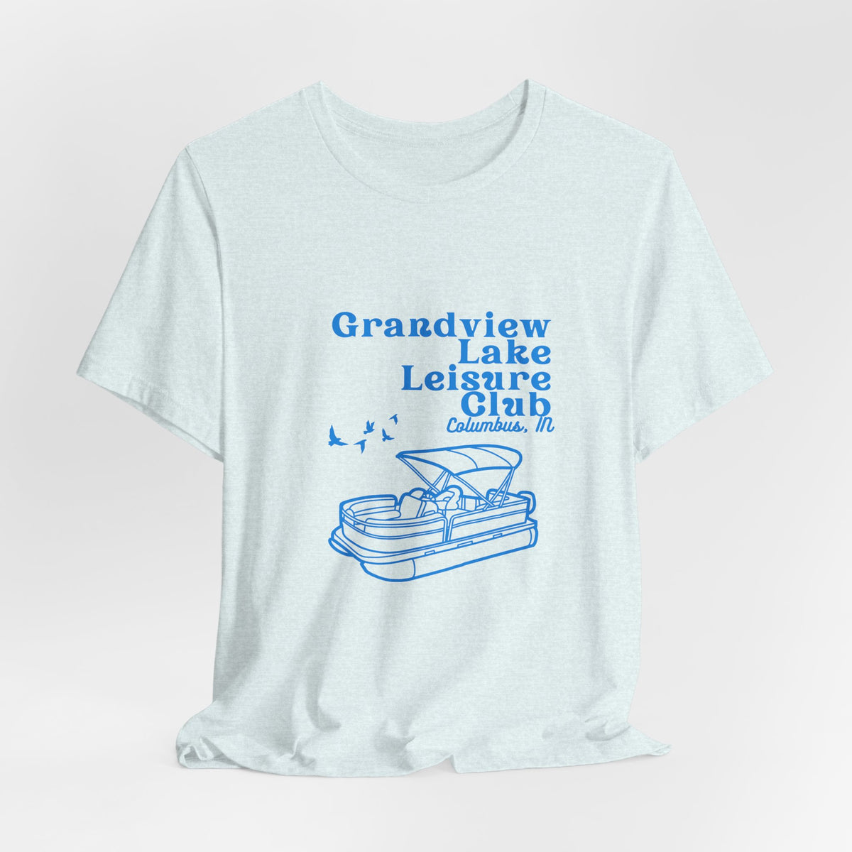 Pontoon Tee – "Grandview Lake Leisure Club" Vintage Boating T-Shirt