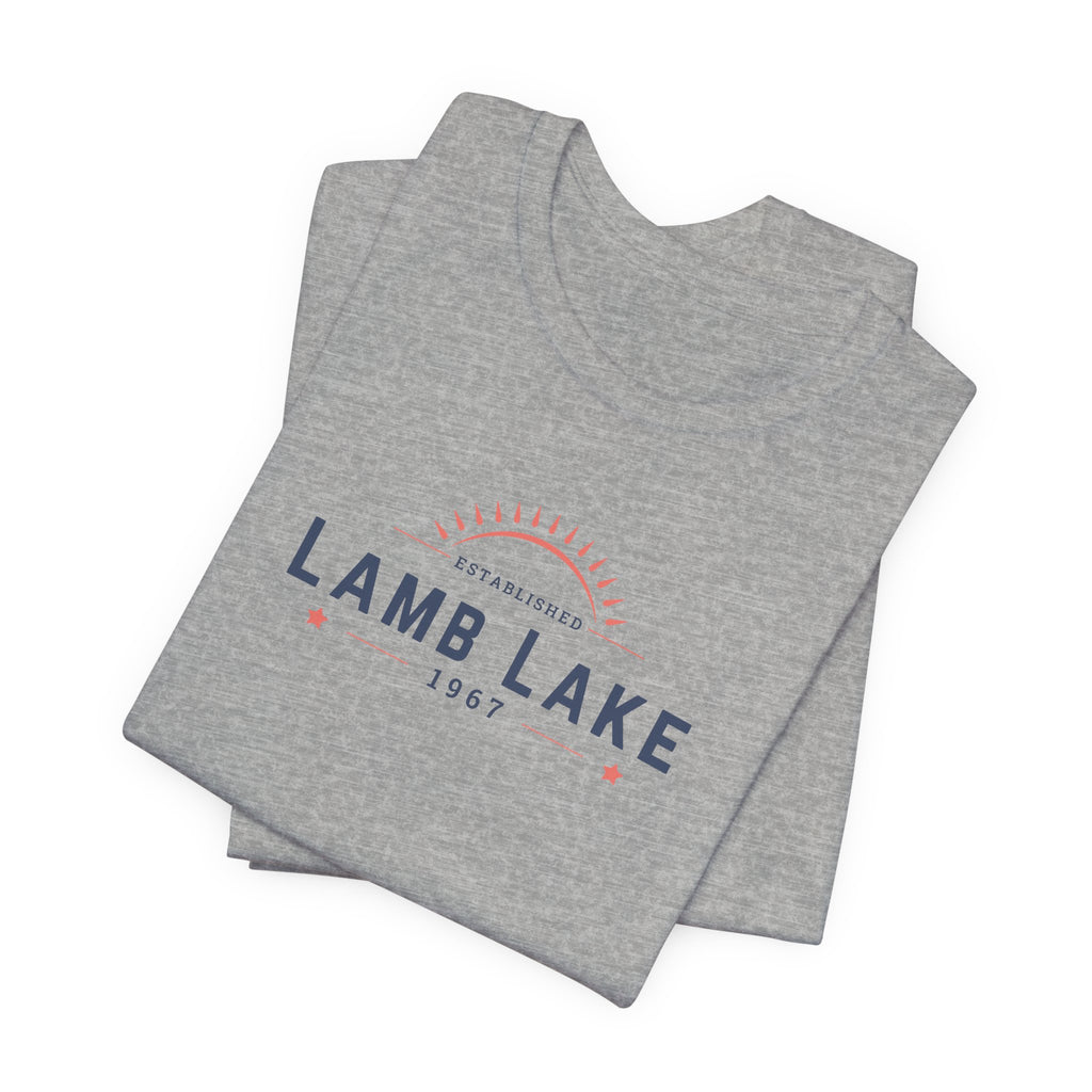 Lamb Lake Tee – Retro Lakeside Graphic T-Shirt
