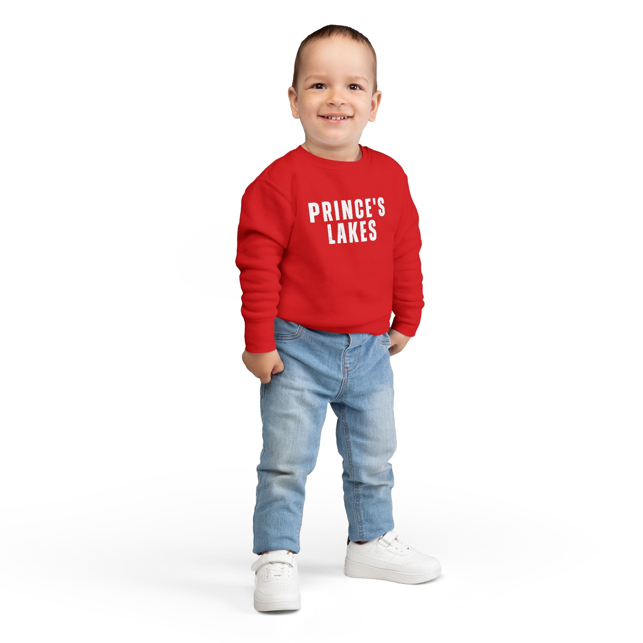 Toddler Sweatshirt - "Prince's Lakes" Retro Camp Logo Kids Pullover