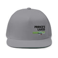 Prince's Lakes Embroidered Flat Bill Cap — Fishing & Lake Life Snapback