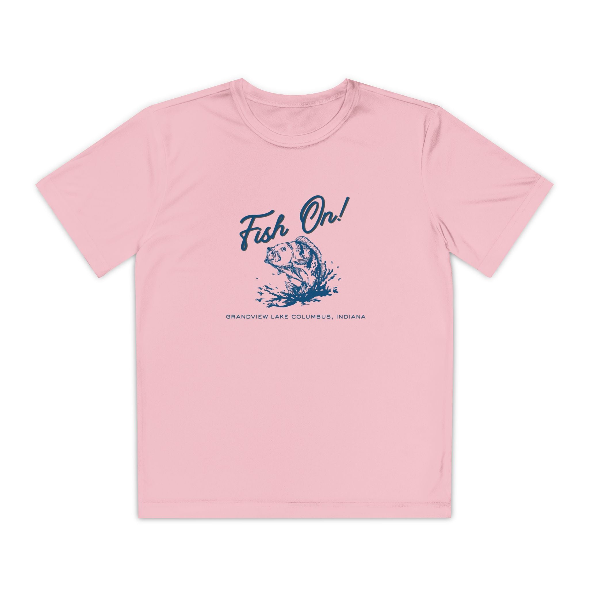 Youth Performance Tee — Grandview Lake "Fish On!" Graphic T-Shirt