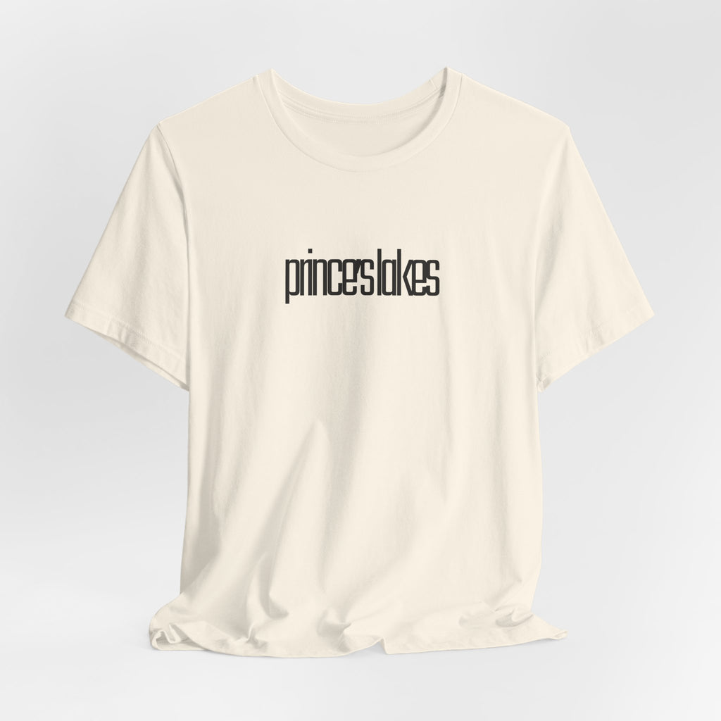 'prince's lakes' Graphic Tee —  Minimal Logo T‑Shirt