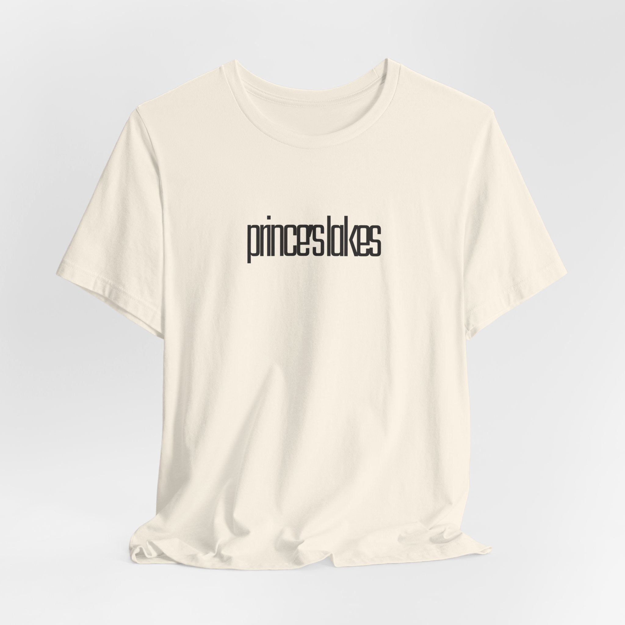 'prince's lakes' Graphic Tee —  Minimal Logo T‑Shirt