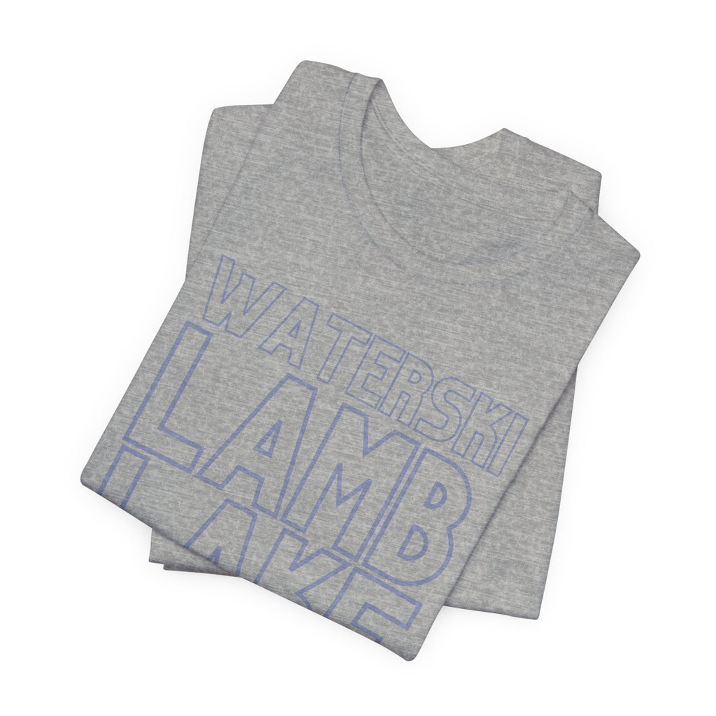 Lamb Lake Columbus Indiana Waterski Tee — Vintage Beach Town T‑Shirt