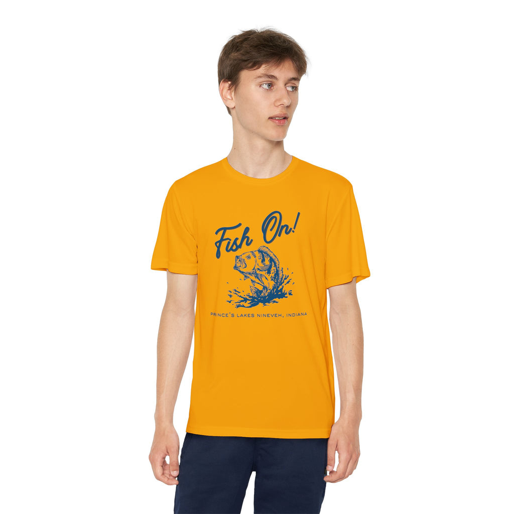 Youth Performance Tee — Prince's Lakes "Fish On!" Graphic T-Shirt