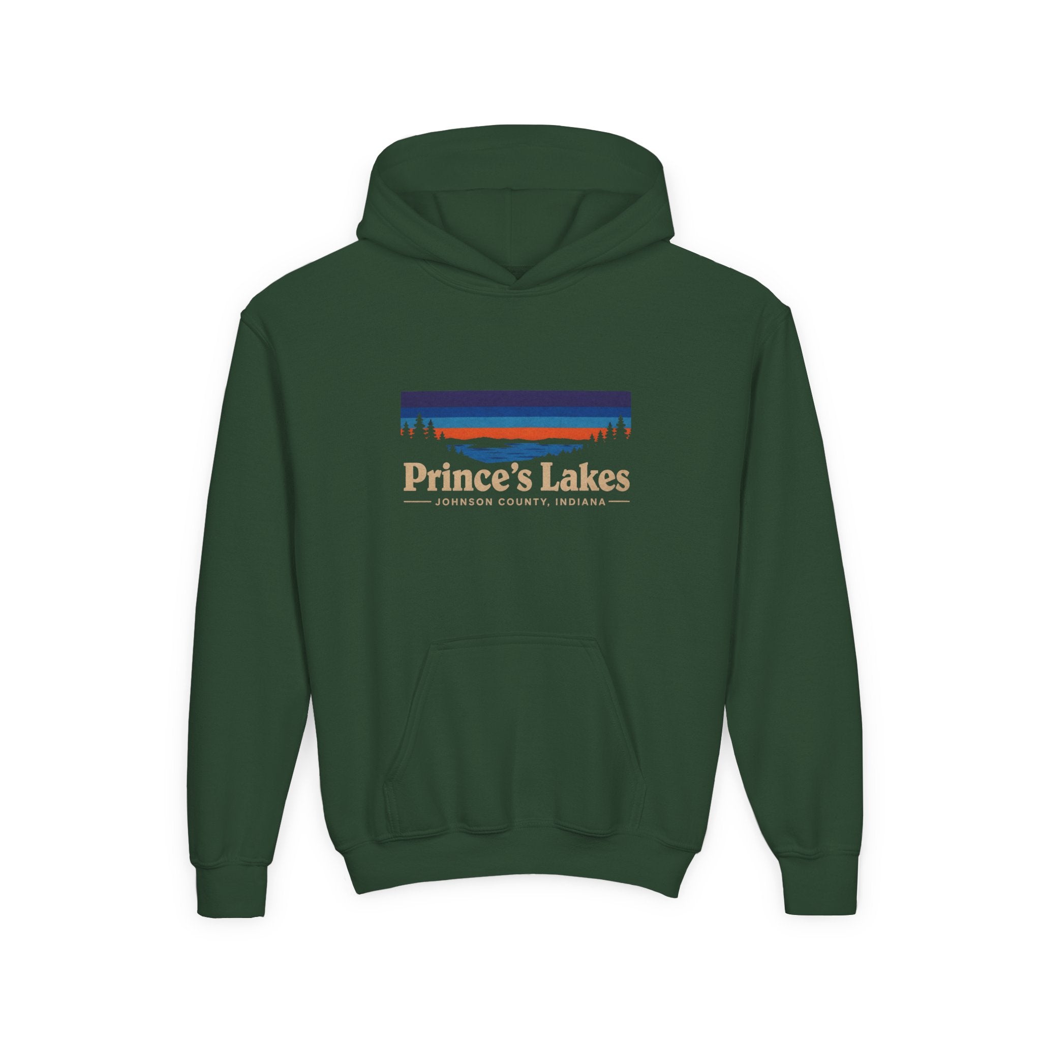 Youth Hoodie - Prince's Lakes Sunset Logo