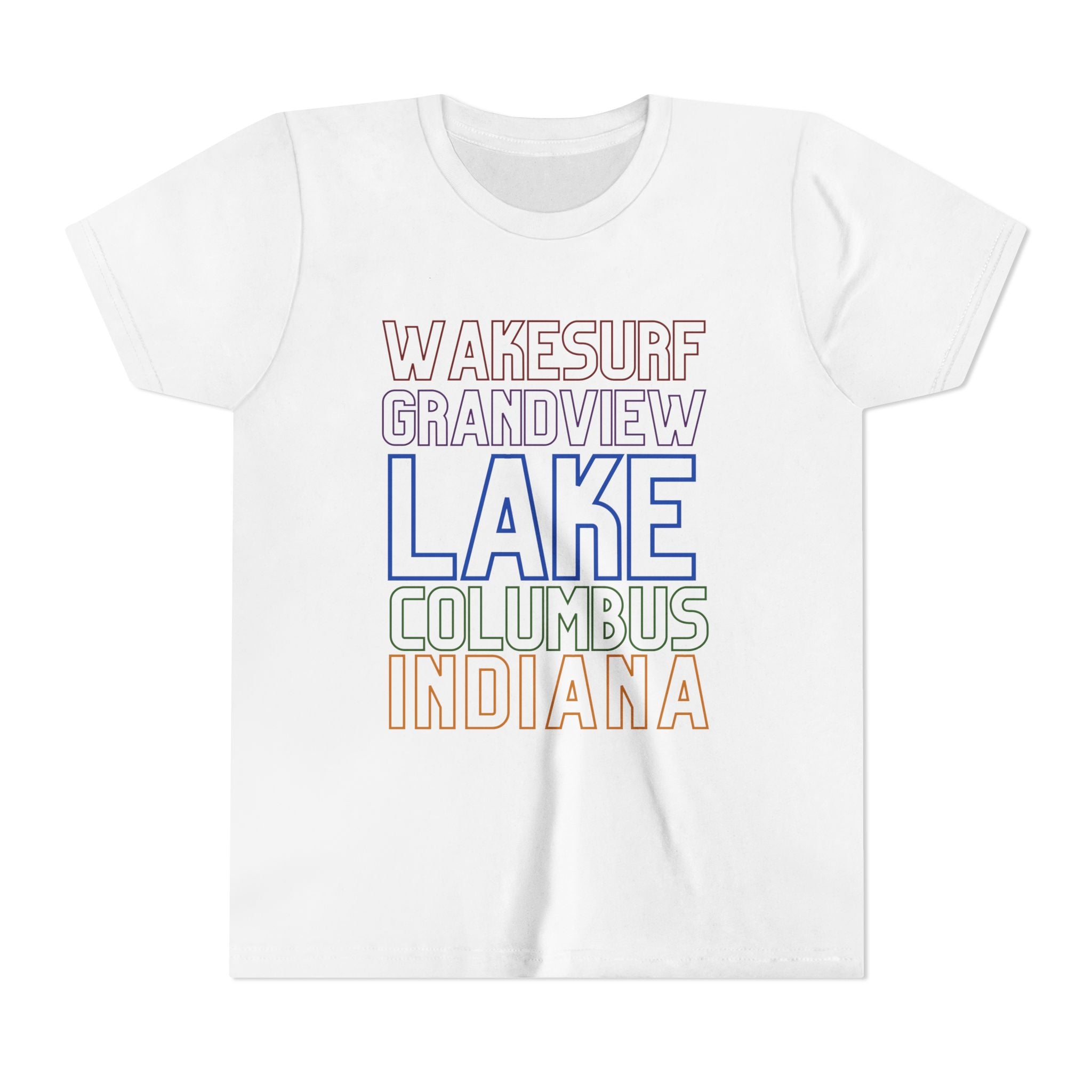 Youth Tee - Grandview Lake Columbus Indiana Wakesurf (Kids)