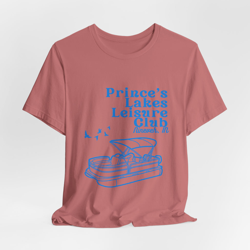 Lake Club Pontoon Boat Tee – "Prince's Lakes Leisure Club" Vintage Boating T-Shirt
