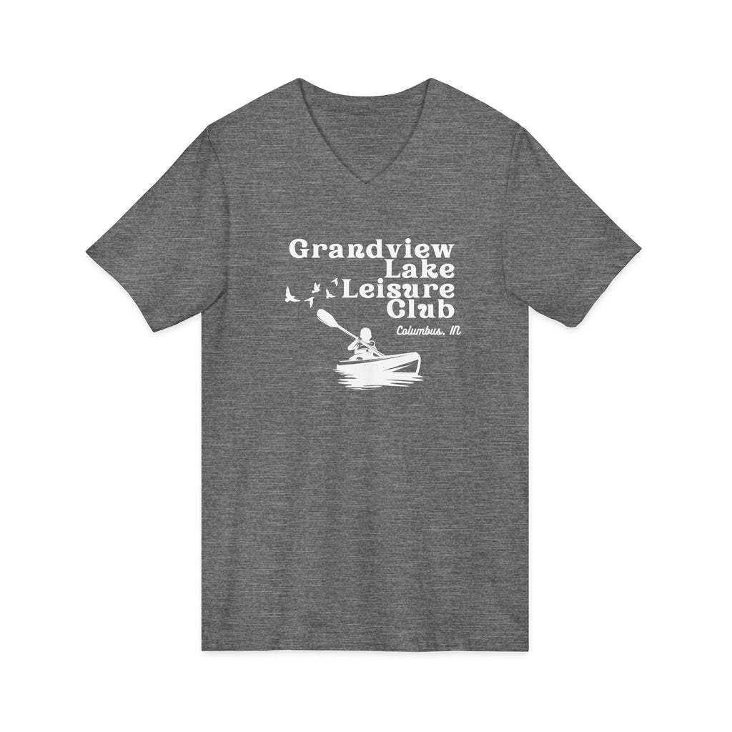 Grandview Lake Kayak Leisure Club V-Neck Tee