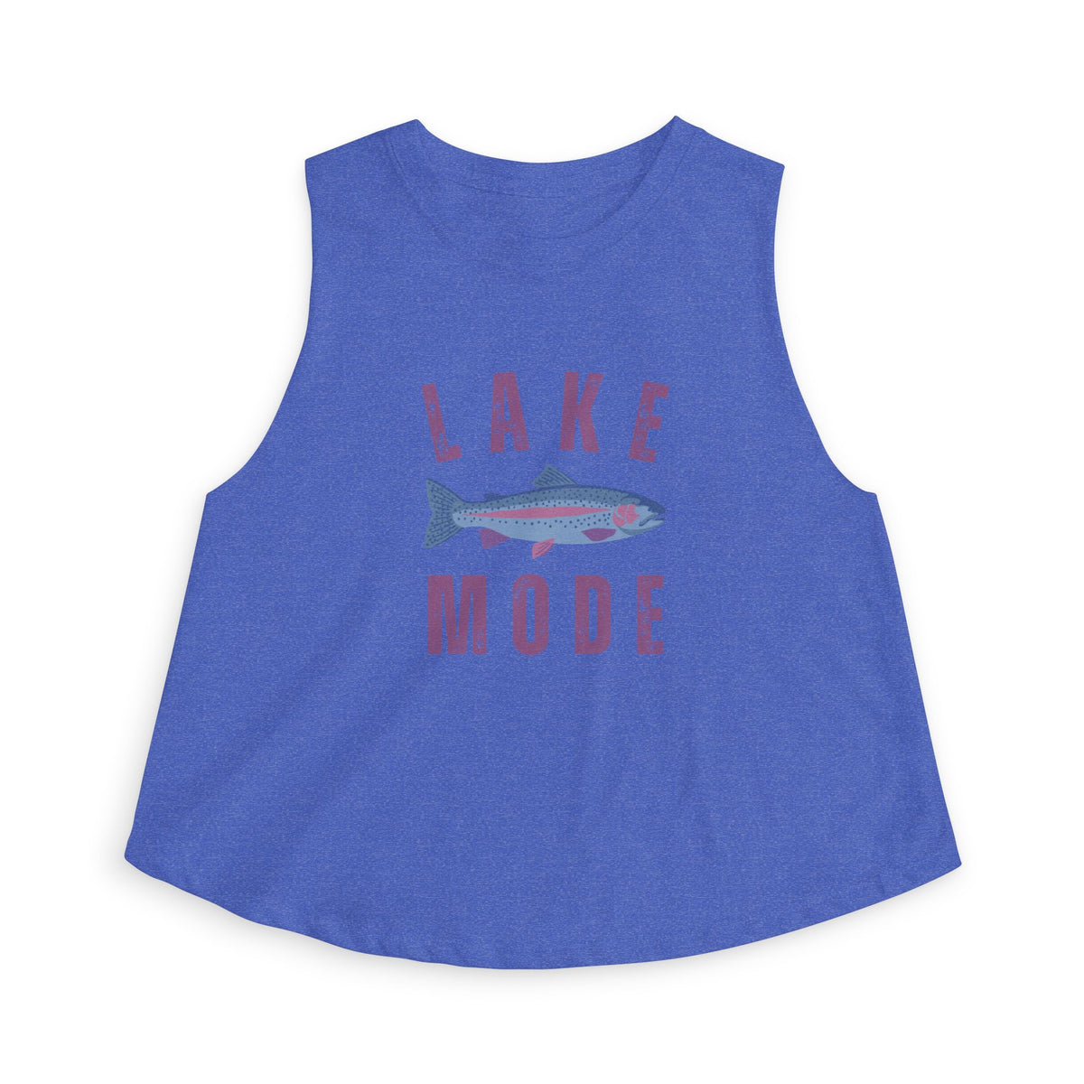 Lake Mode Women's Crop Tank Top – Fish Graphic