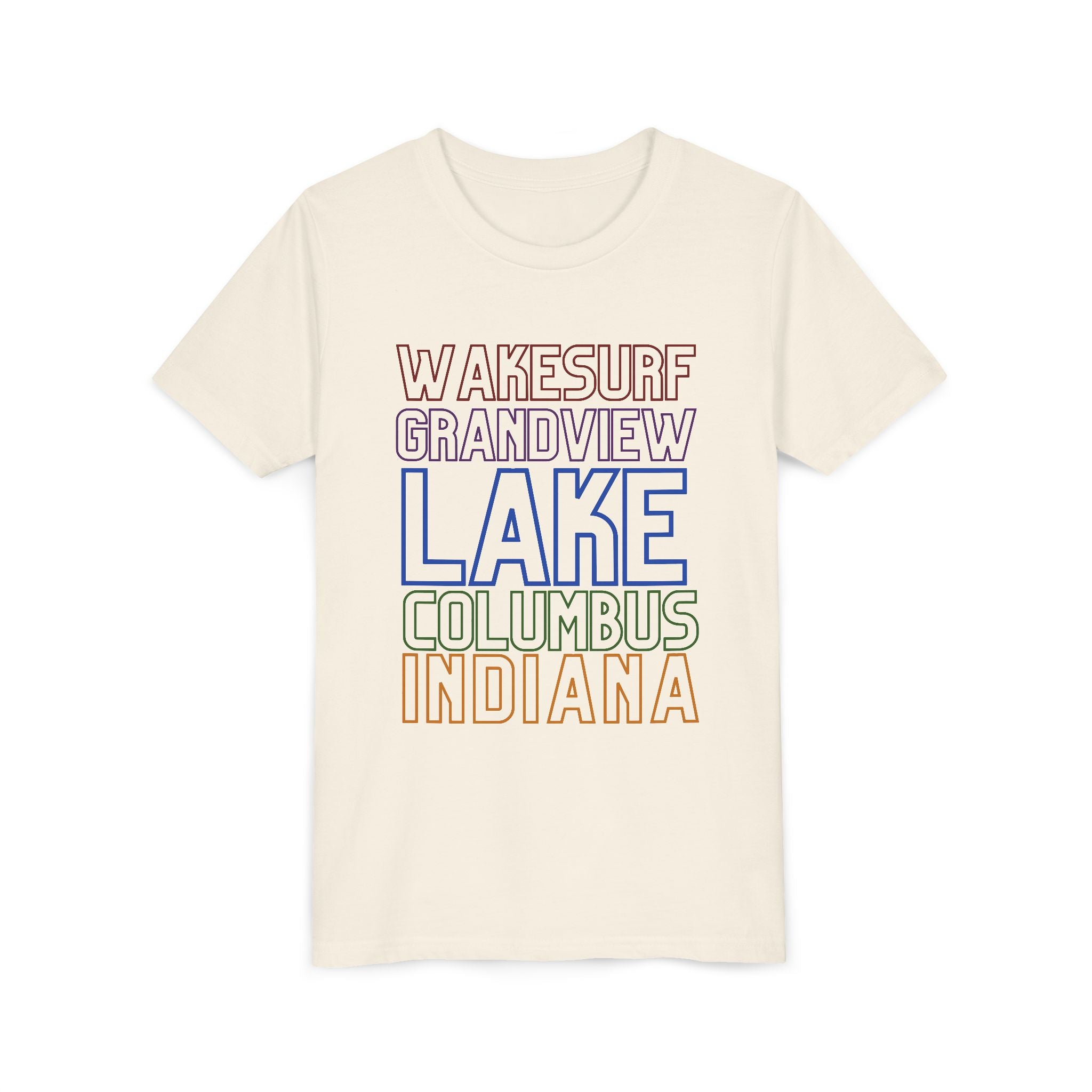 Youth Tee - Grandview Lake Columbus Indiana Wakesurf (Kids)