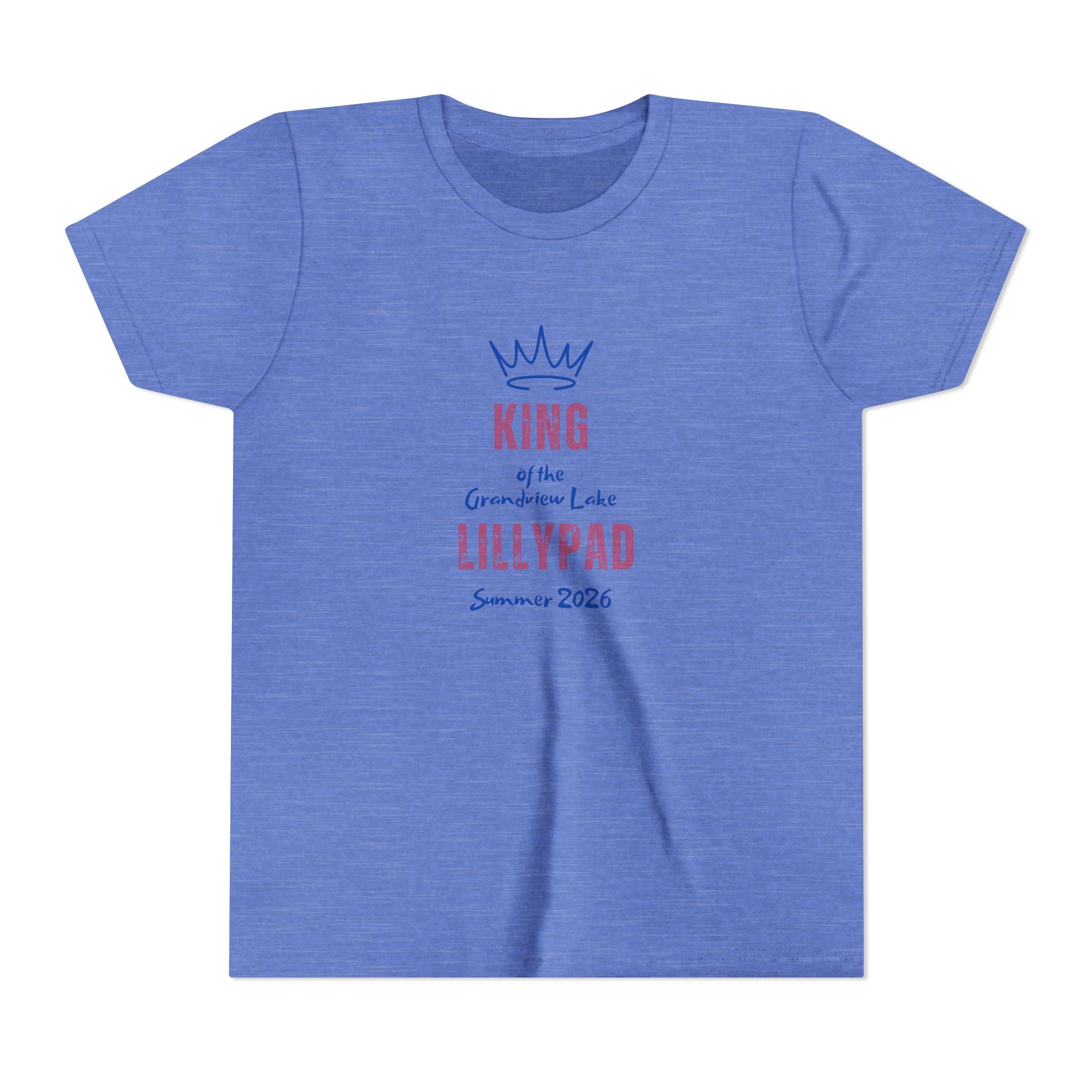 King of the Grandview Lake Lillypad Youth Tee — Cute Summer 2026 Kids Shirt