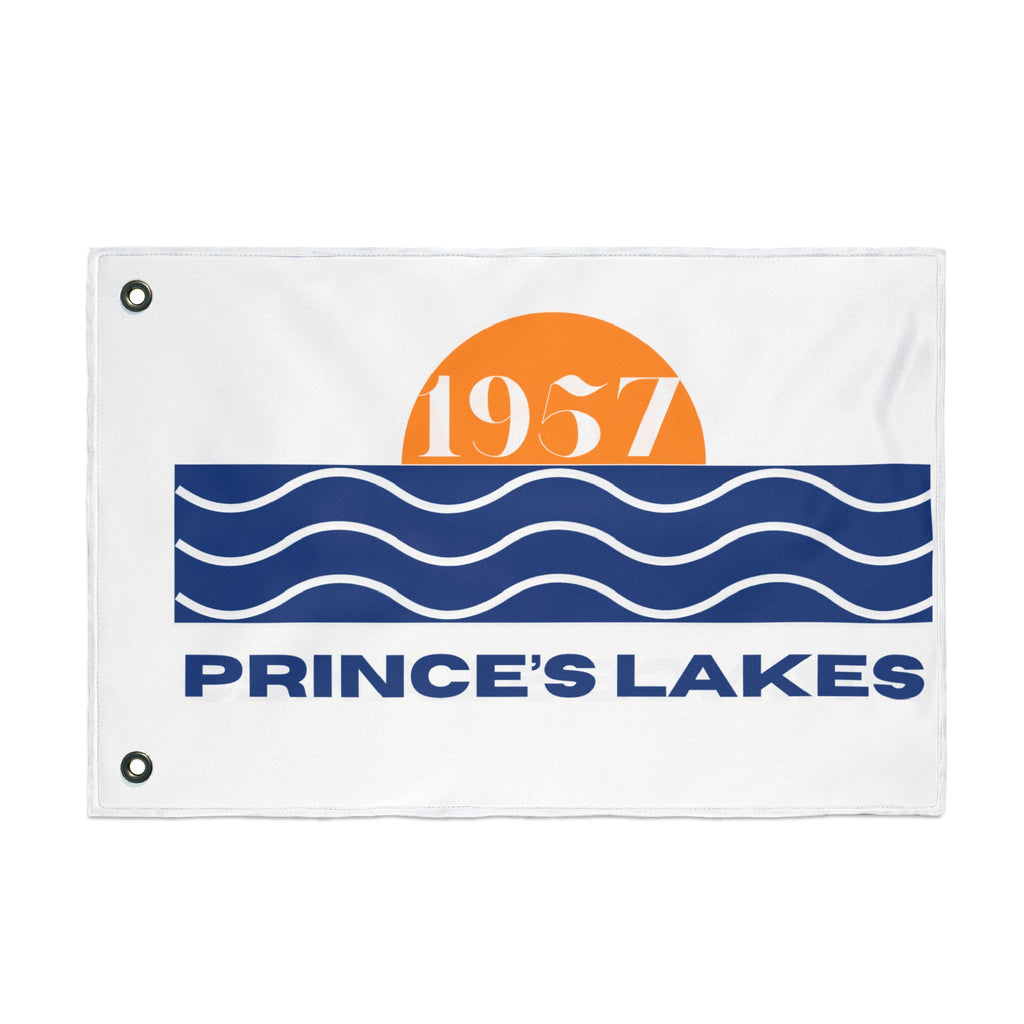 Prince's Lakes 1957 Flag — Double-Sided Lake House Banner