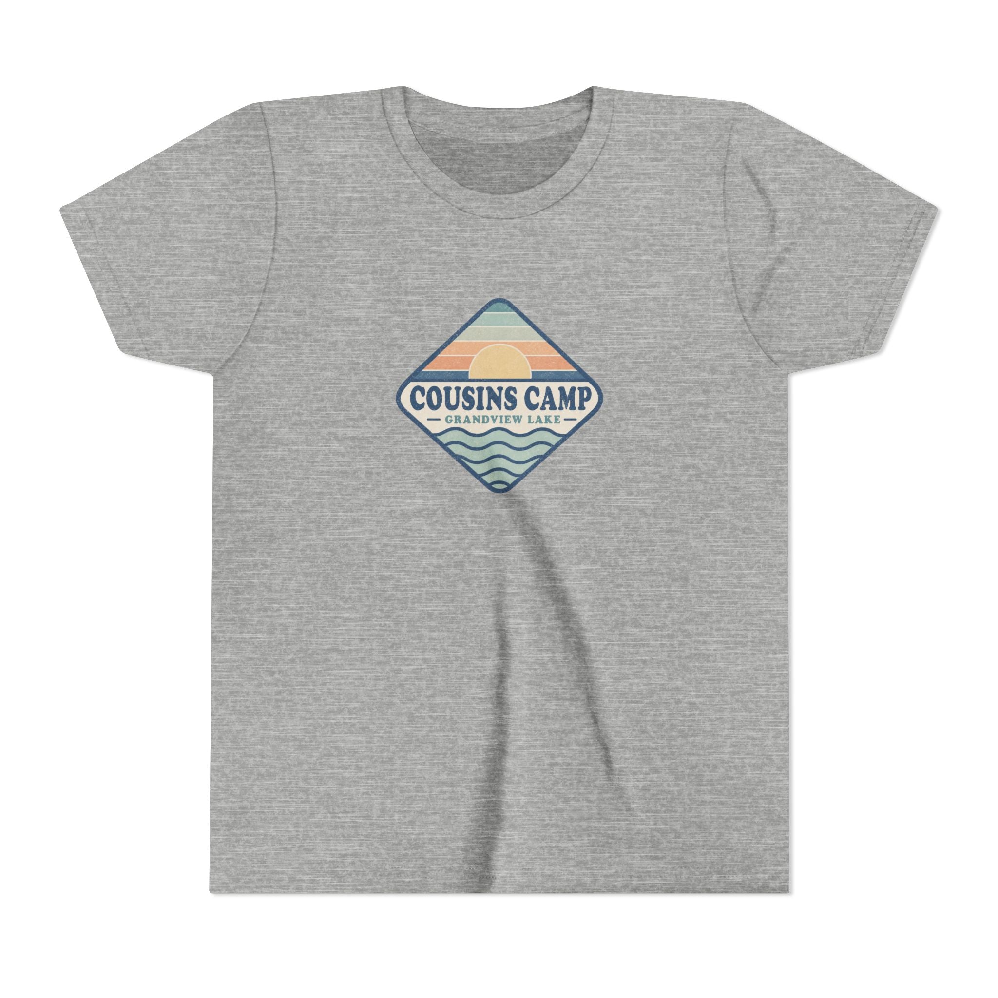 Cousins Camp Youth Tee — Retro Lakeside Summer Camp Kids Shirt
