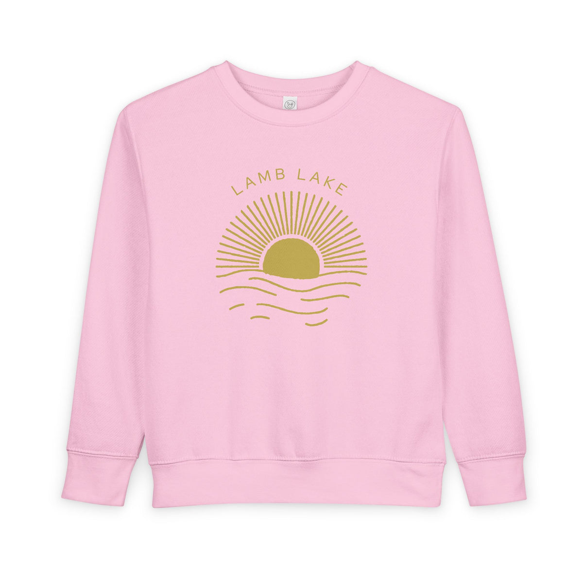 Toddler Sweatshirt - 'Lamb Lake' Sunrise Graphic Pullover for Kids