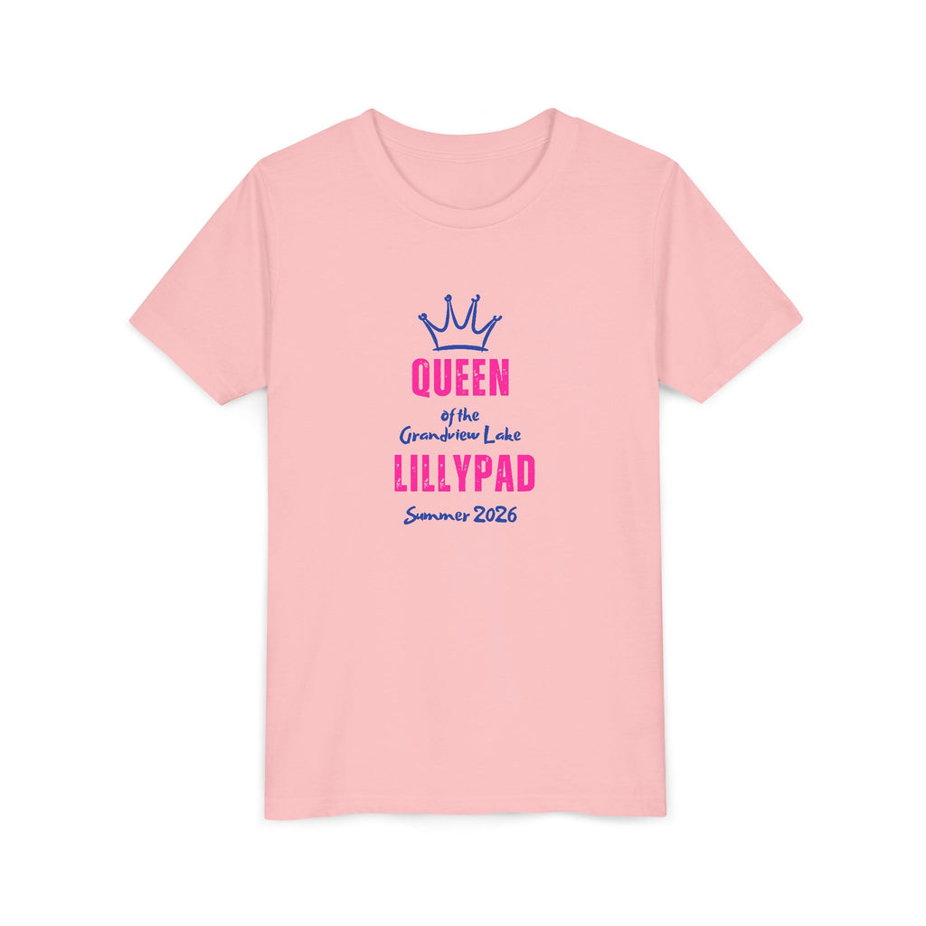 Youth Tee — "Queen of the Lillypad" Grandview Lake Crown Graphic Kids Shirt