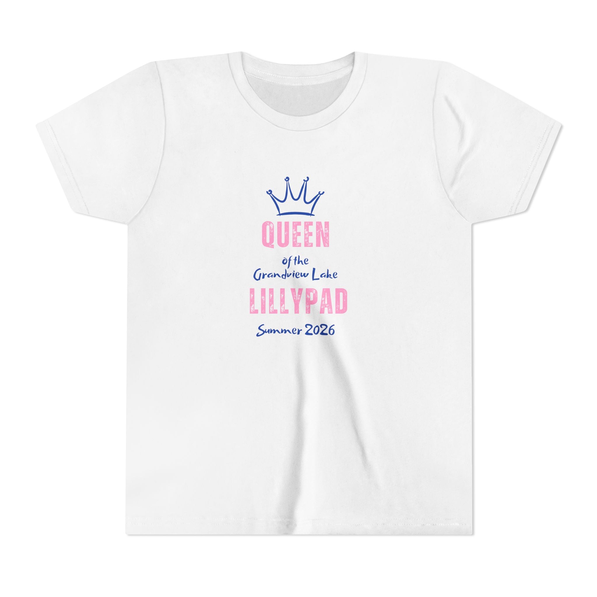 Youth Tee — "Queen of the Lillypad" Grandview Lake Crown Graphic Kids Shirt
