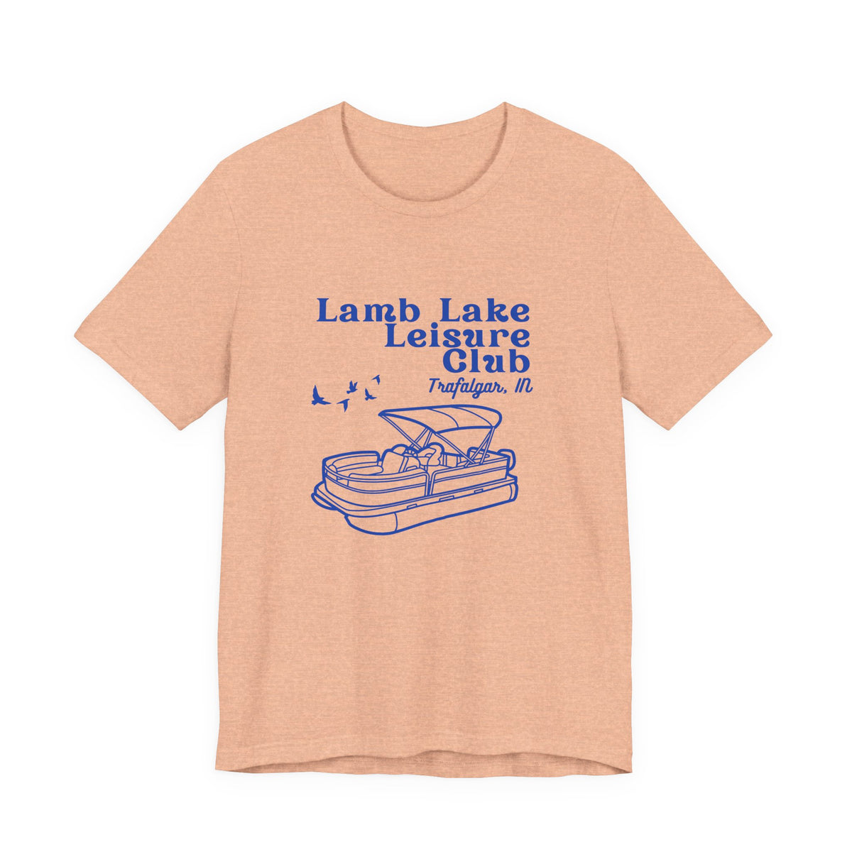 Pontoon Tee – "Lamb Lake Leisure Club" Vintage Boating T-Shirt