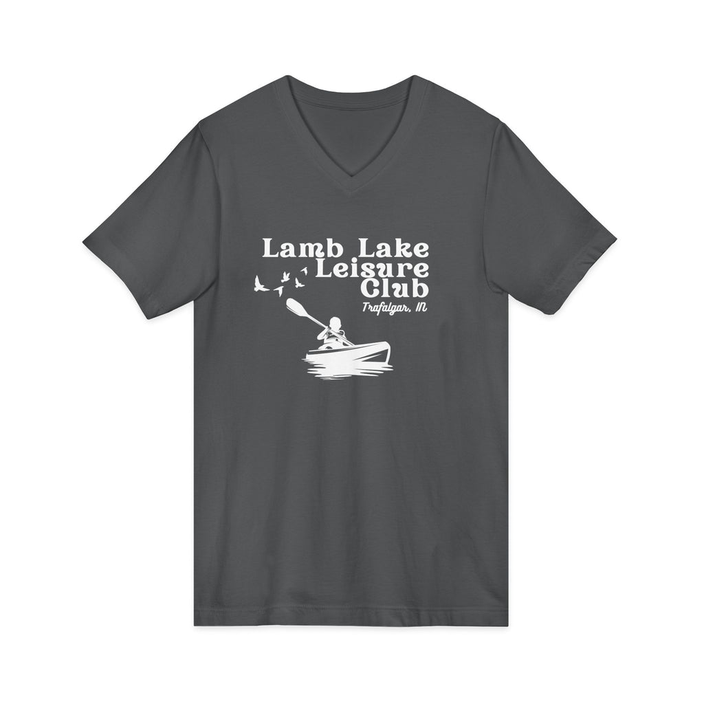 Lamb Lake Kayak Leisure Club V-Neck Tee