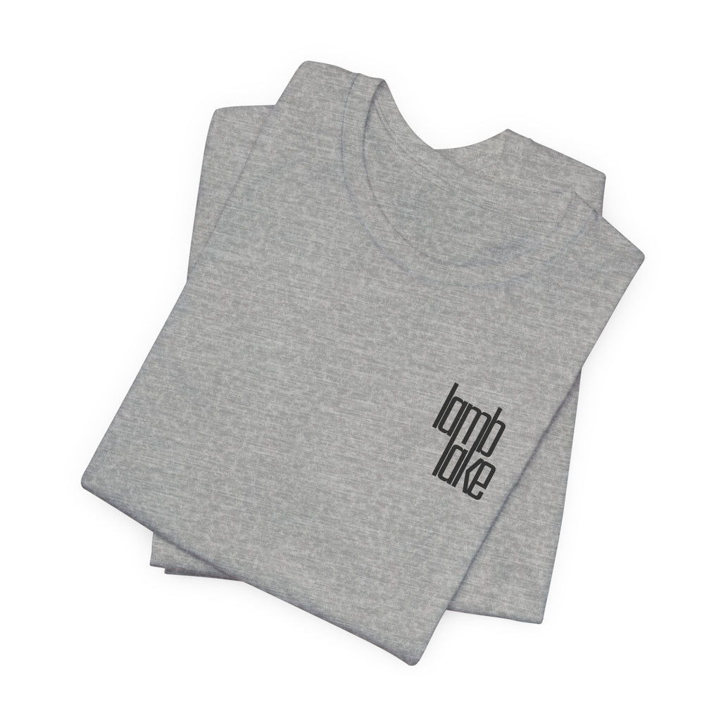 'lamb lake' Graphic Tee —  Minimal Logo T‑Shirt