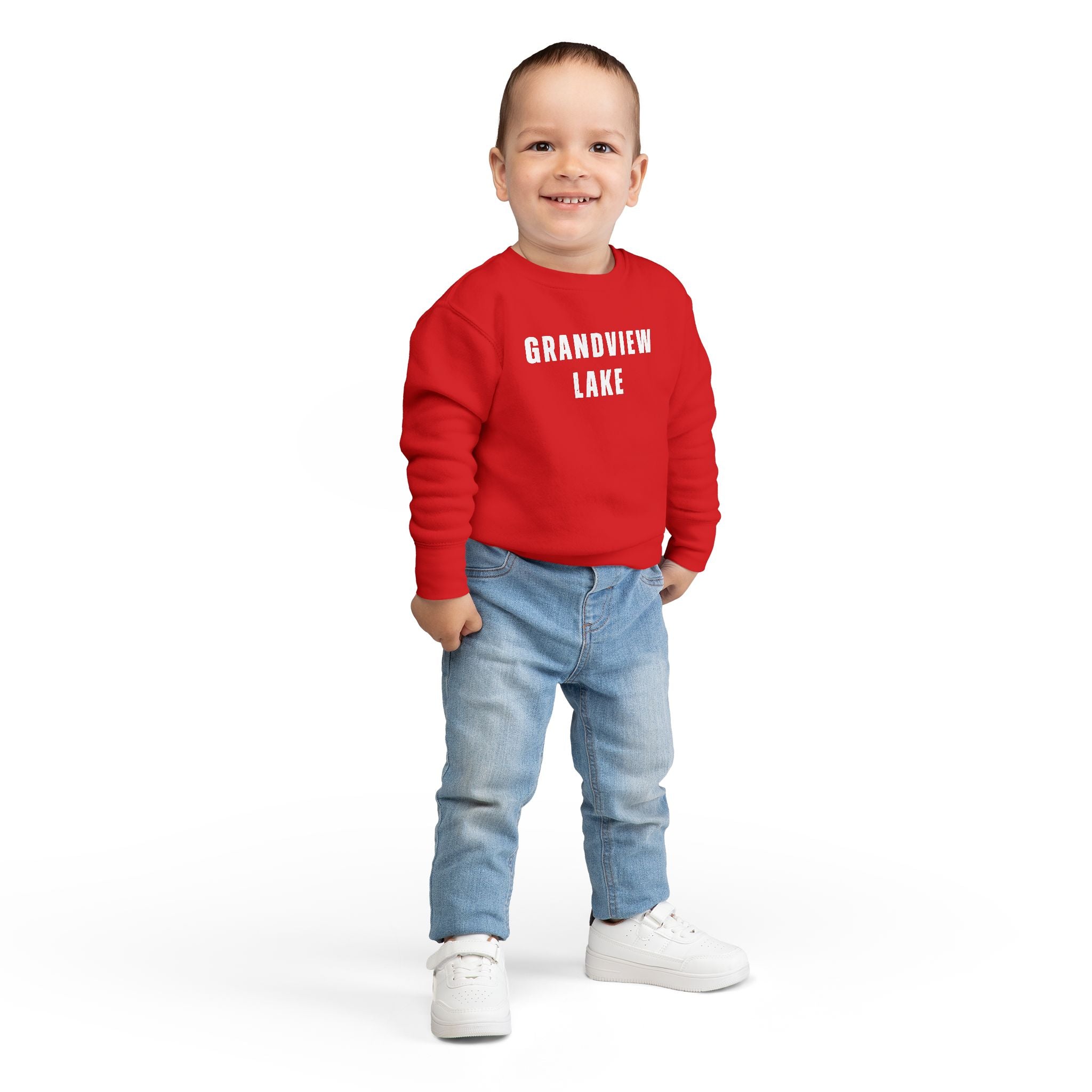 Toddler Sweatshirt - "PRINCE'S LAKES" Retro Camp Logo Kids Pullover
