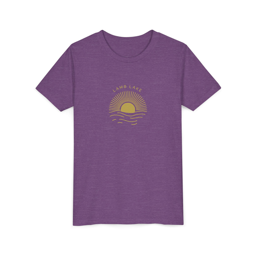 Youth Tee — 'Lamb Lake' Golden Hour Sunset Kids T-Shirt