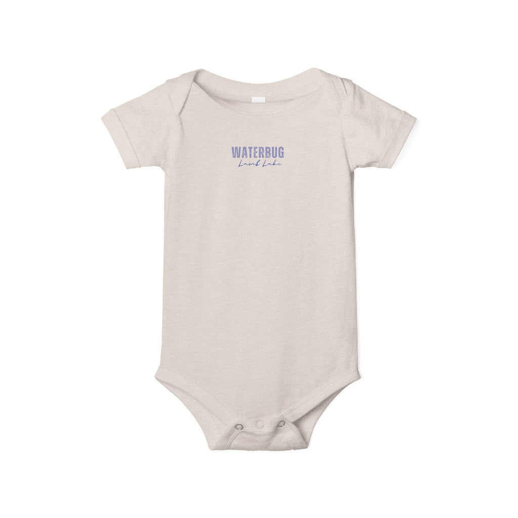 Waterbug Lamb Lake Infant Onesie - Minimal Baby Bodysuit