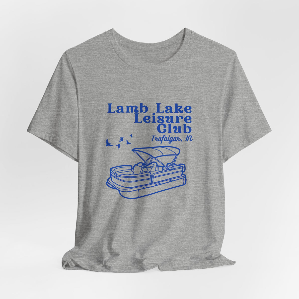 Pontoon Tee – "Lamb Lake Leisure Club" Vintage Boating T-Shirt