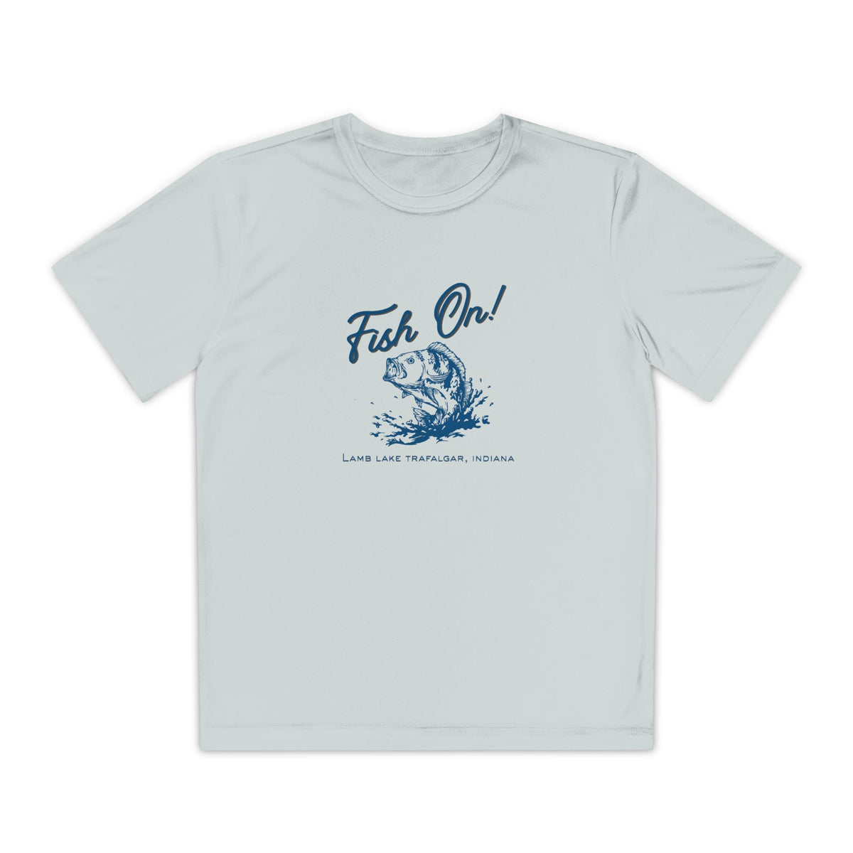 Youth Lamb Lake Fishing T‑Shirt - "Fish On!" Bass Angler Tee
