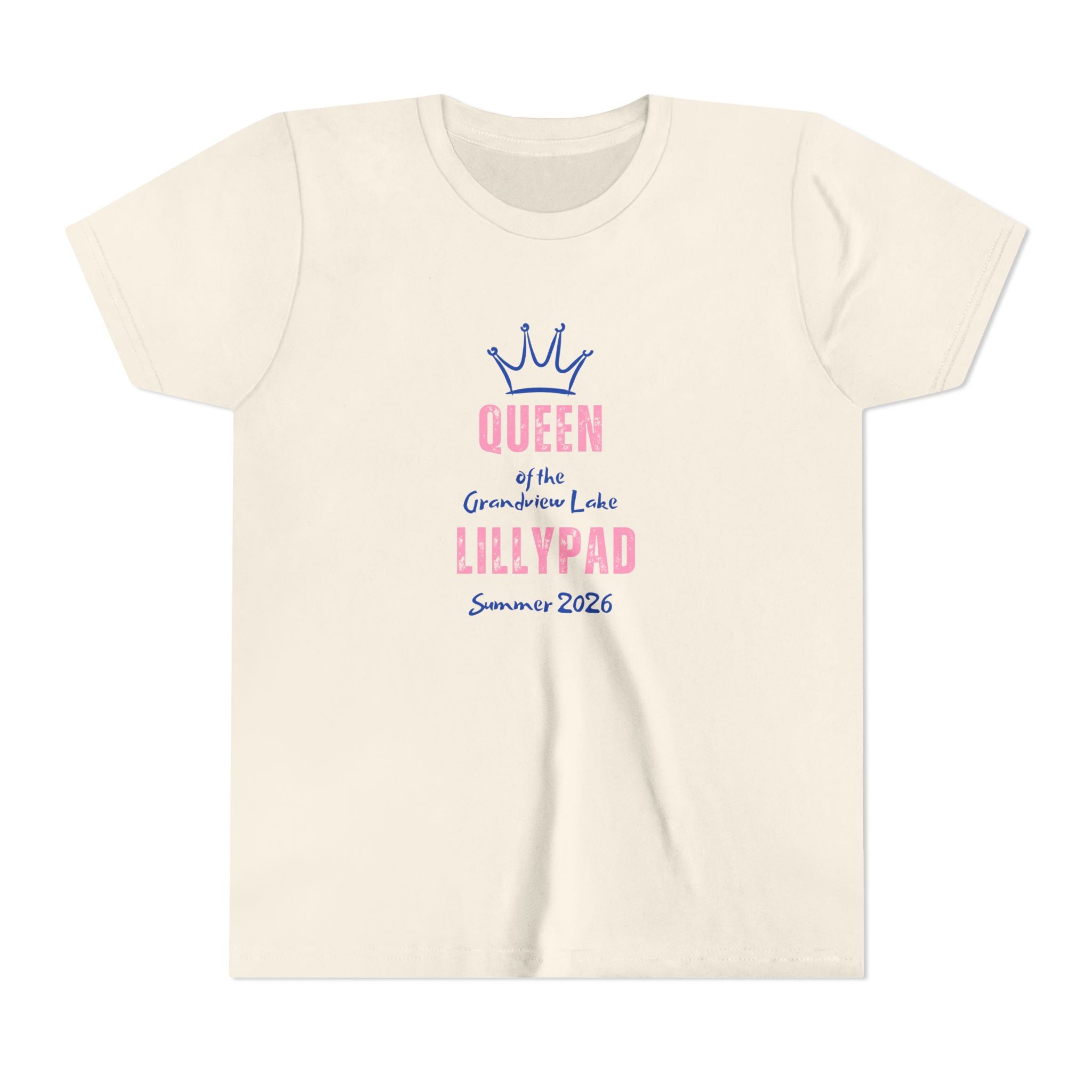 Youth Tee — "Queen of the Lillypad" Grandview Lake Crown Graphic Kids Shirt