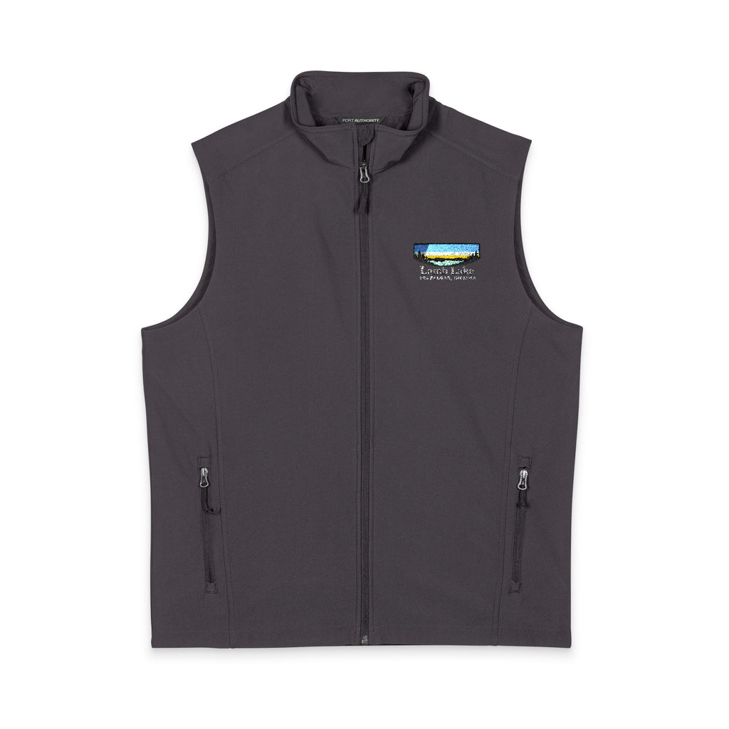 Men's Soft Shell Vest — Lamb Lake Logo Chest