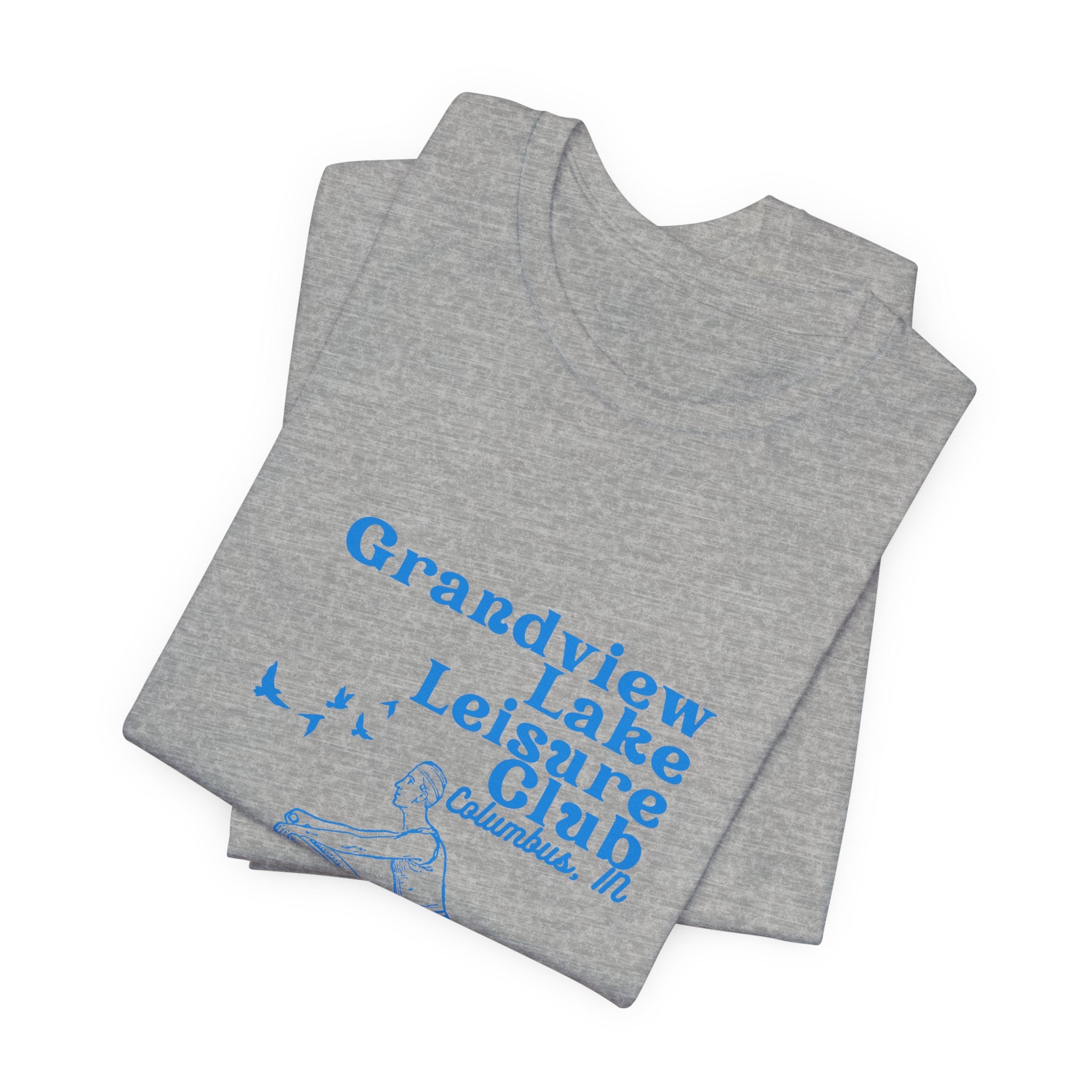 Kayak Tee – "Grandview Lake Leisure Club" Vintage Boating T-Shirt