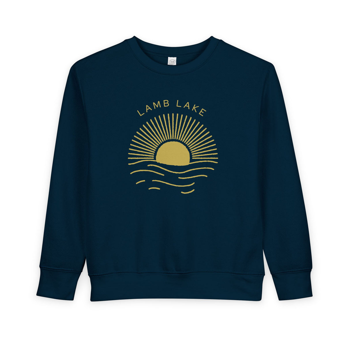 Toddler Sweatshirt - 'Lamb Lake' Sunrise Graphic Pullover for Kids