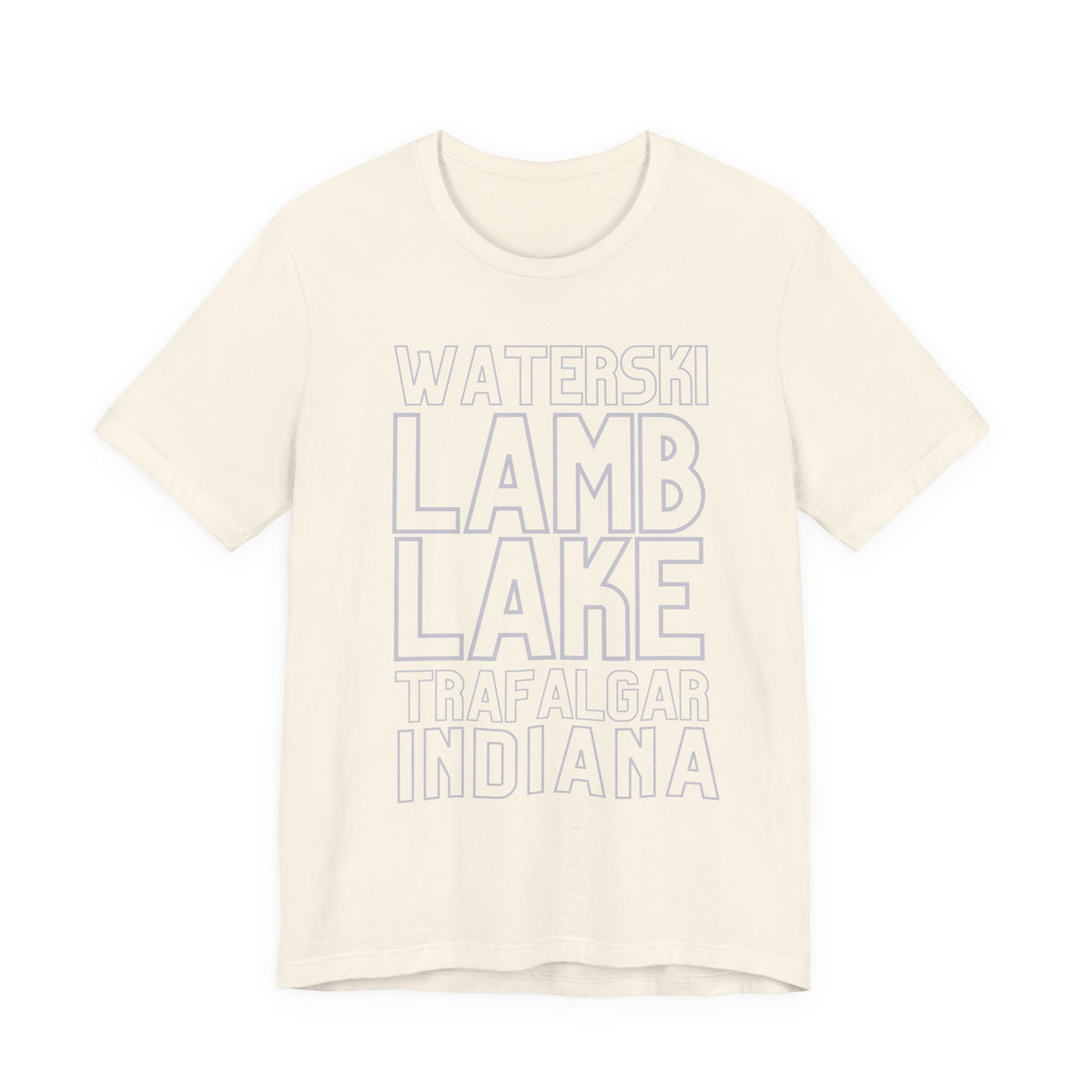 Lamb Lake Columbus Indiana Waterski Tee — Vintage Beach Town T‑Shirt